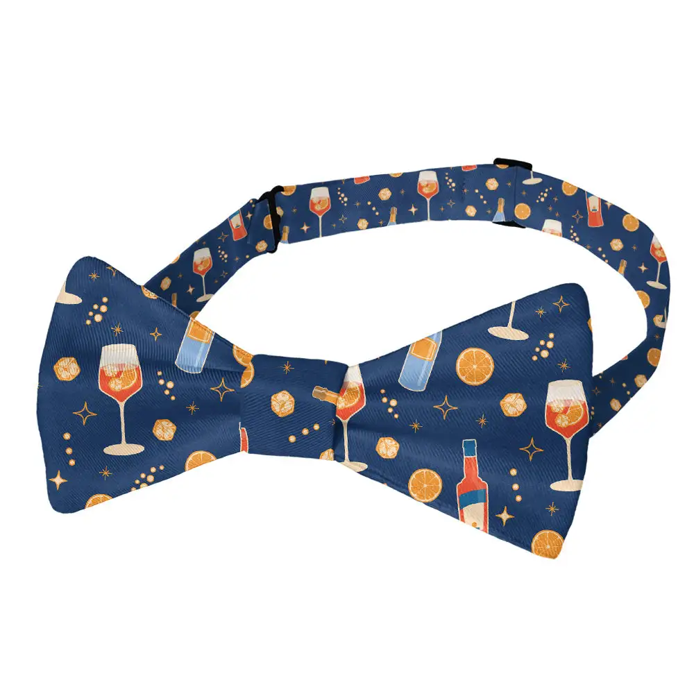 Aperol Spritz Pattern Bow Tie