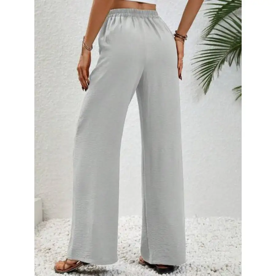 Easy Wide Leg Drawstring Pants