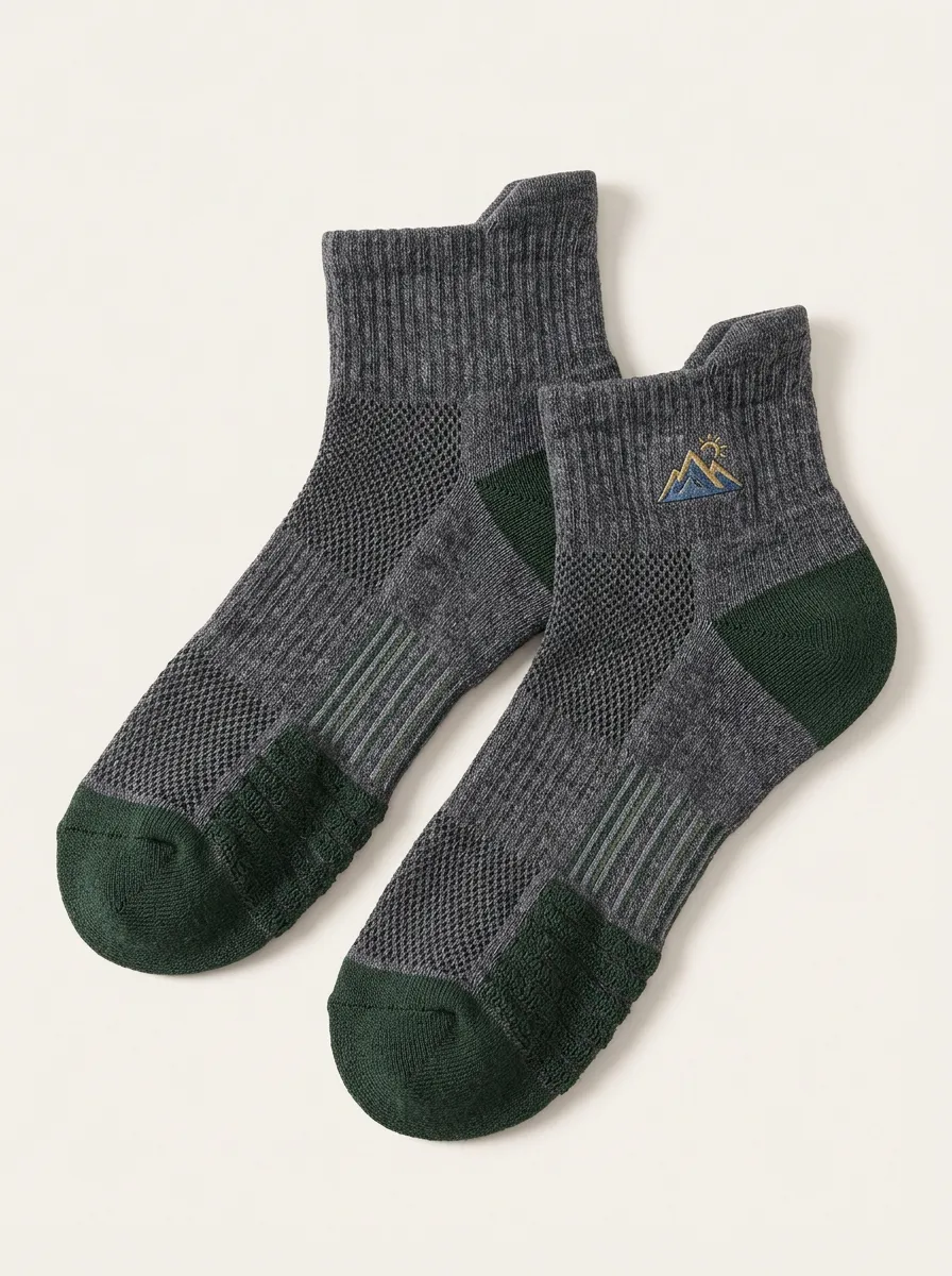 Men's Mountain and Sun Printed Socks