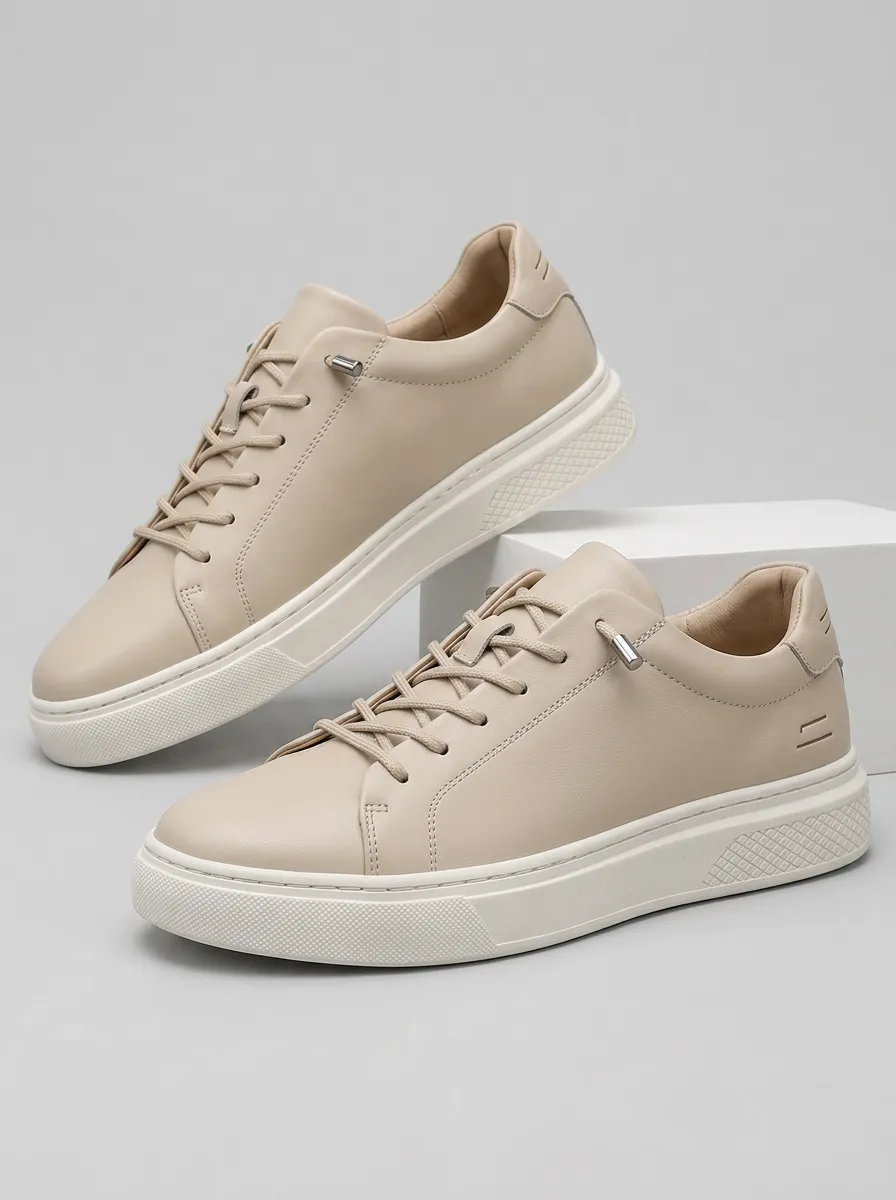 Men's Minimalist Lace-up Casual Skate Shoes