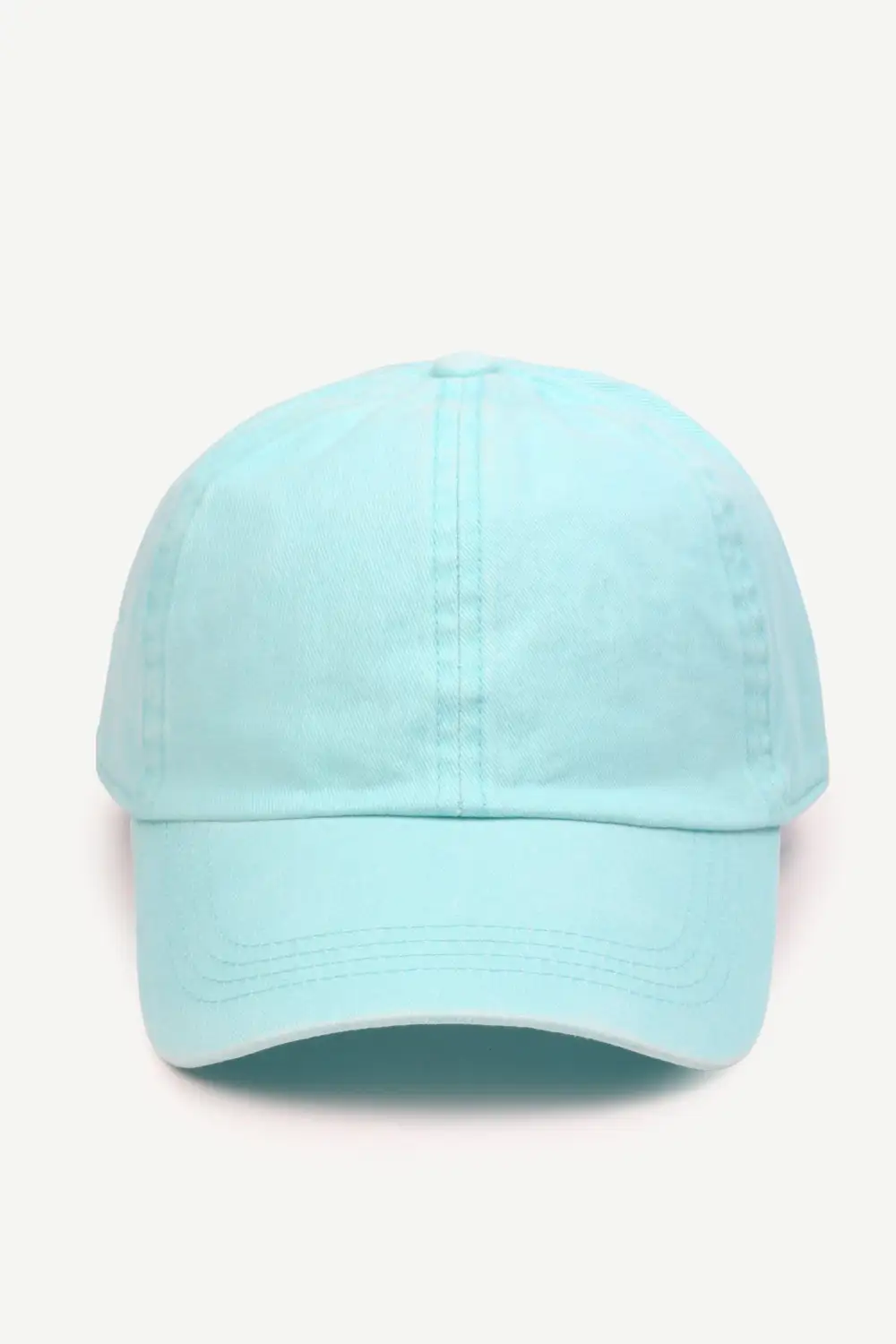 Six Panel Washed Denim Baseball Cap