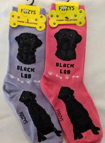 Unisex Black Lab Crew Socks
