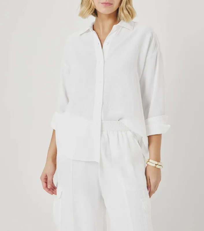Linen Button Down Top