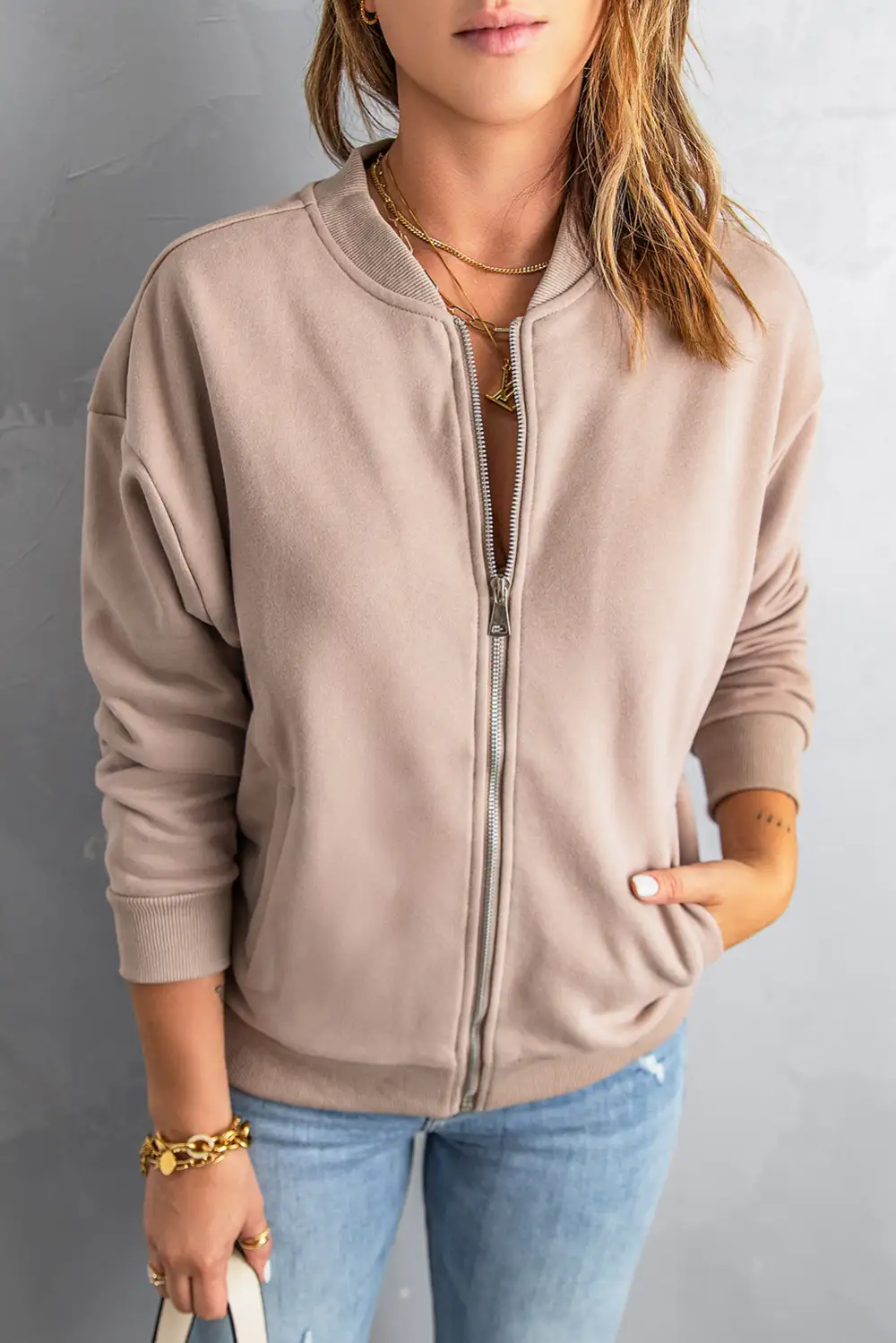Everyday Pocket Zip Front Jacket