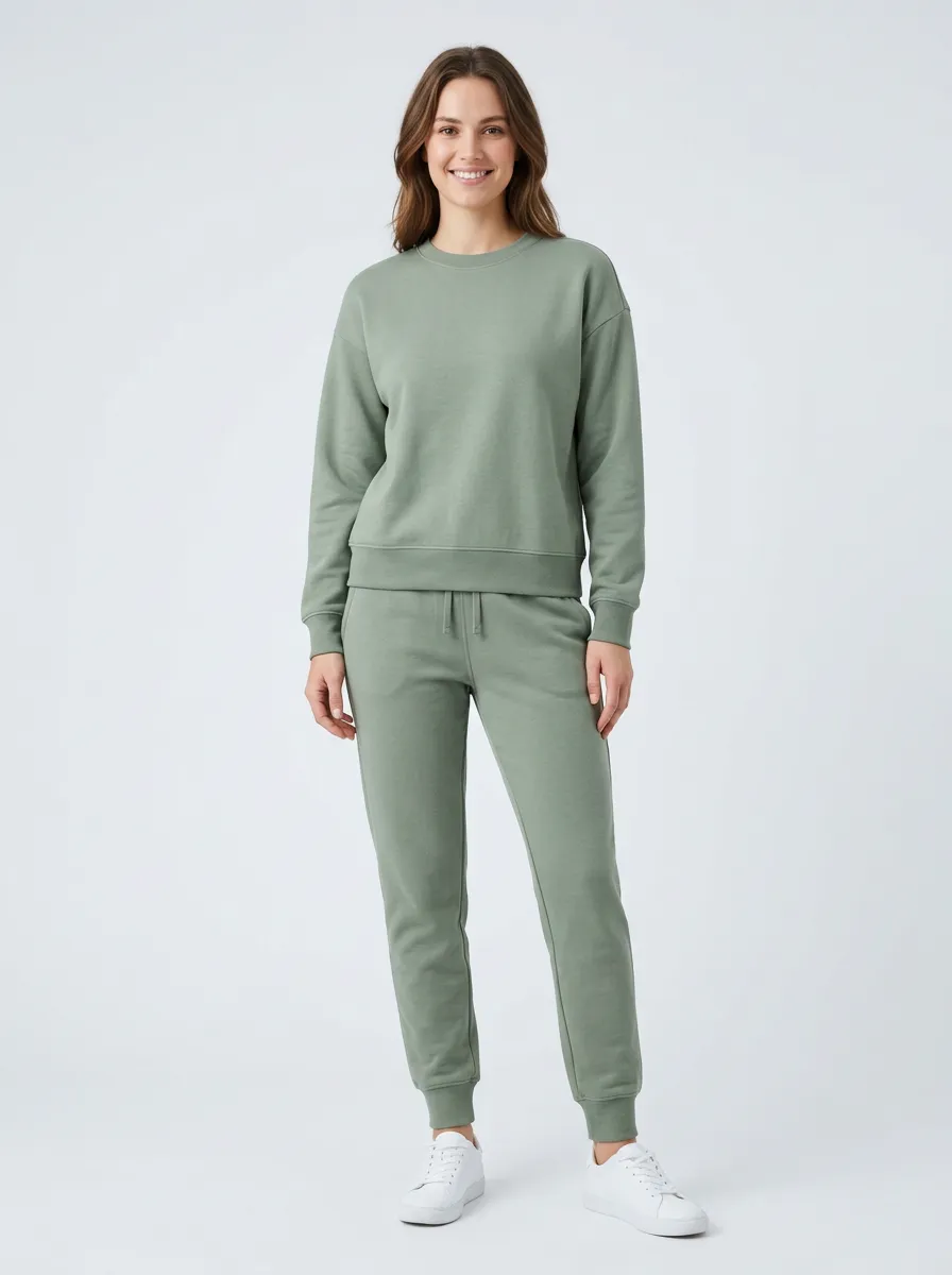 Women's Minimal Printed Sweatpants Set