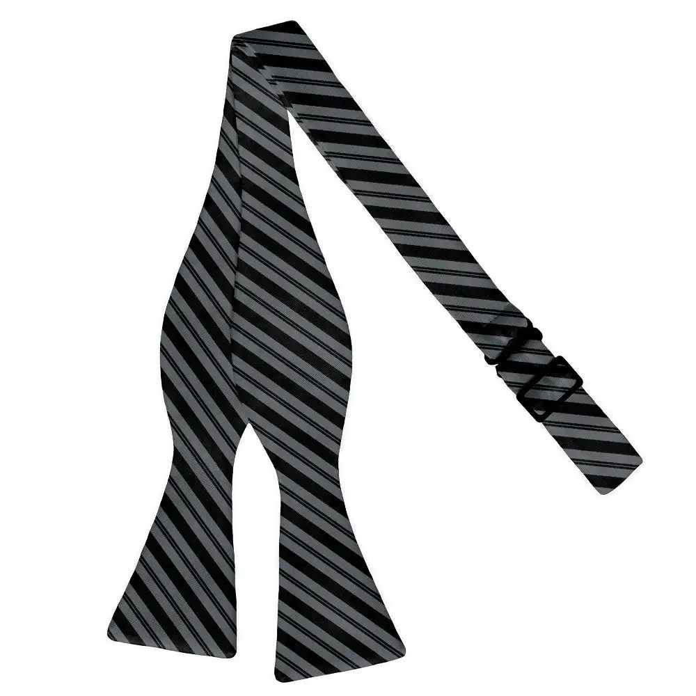 Collegiate Stripe Motif Bow Tie