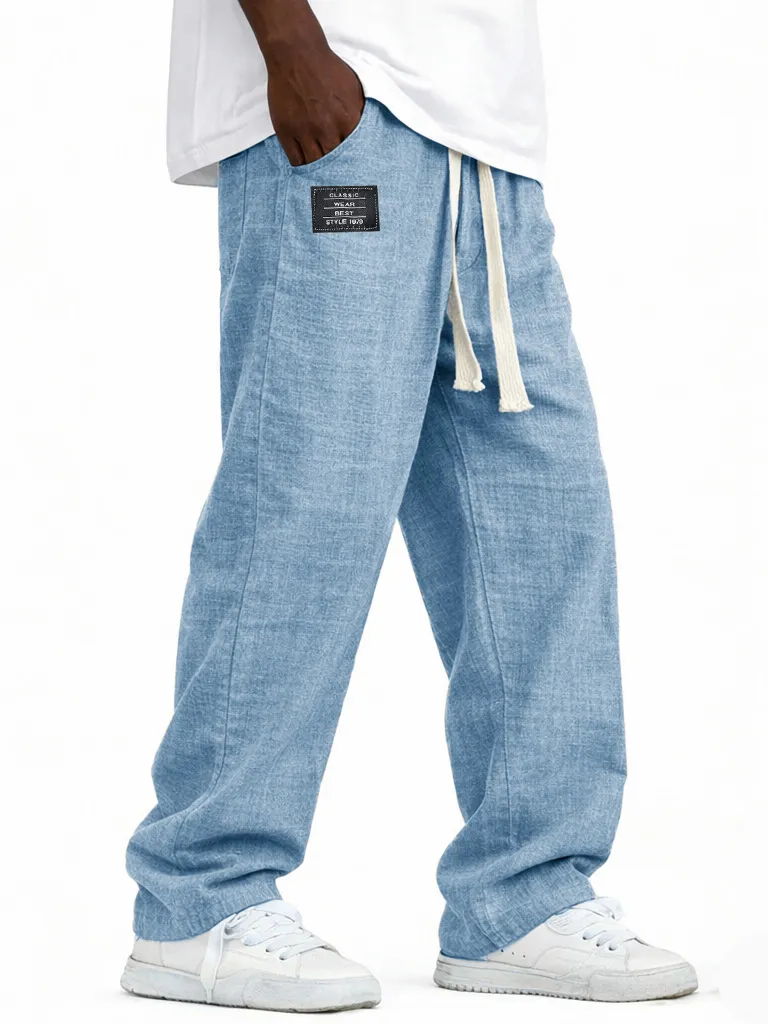 Soft Touch Linen Blend Pull On Pants