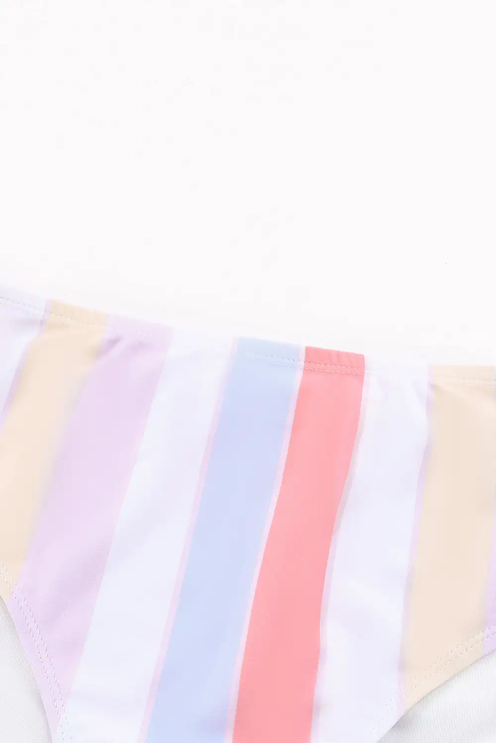 Swimwear Striped Button Bodycom Party Bikinis Snap Buttons Striped Print Two-piece Bikini
