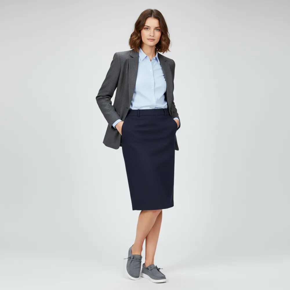 Wendy Chambray Grid Casual Shoe