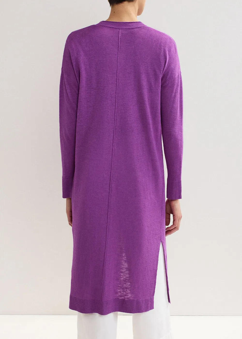 Long-Sleeved Women's Knitted Cardigan