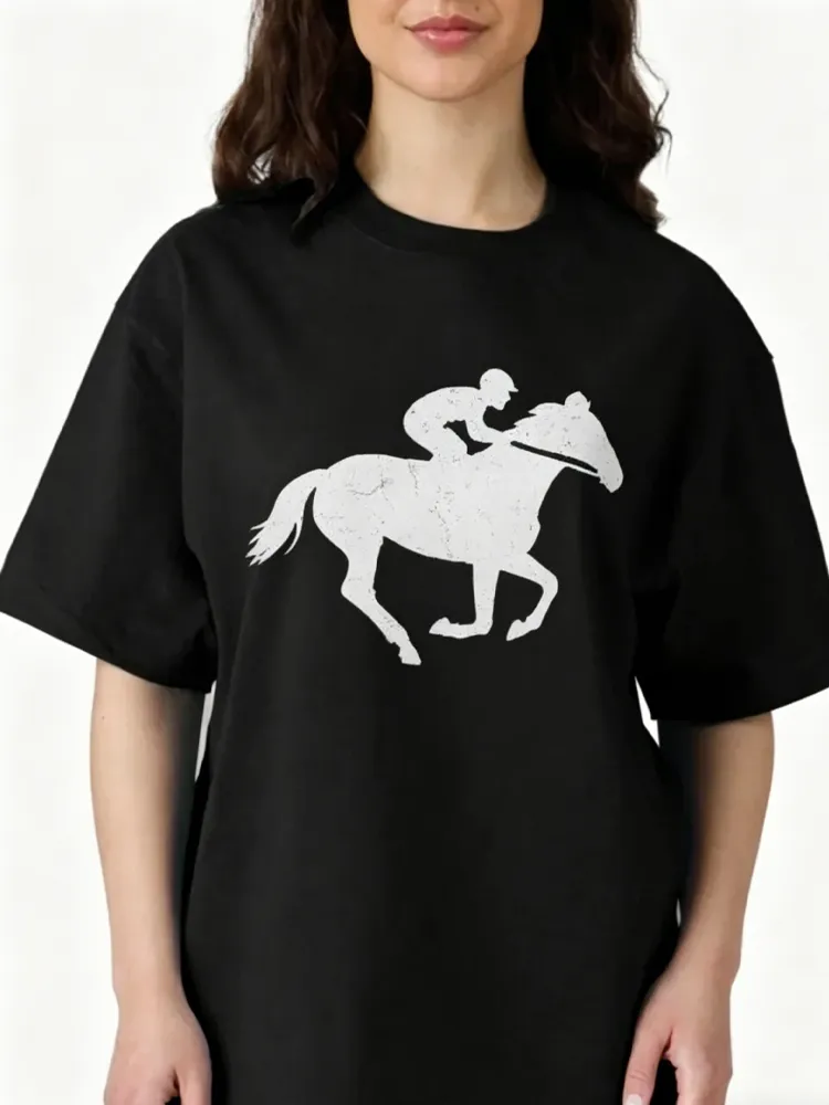 Women's Print Crew Neck Short-Sleeve T-Shirt