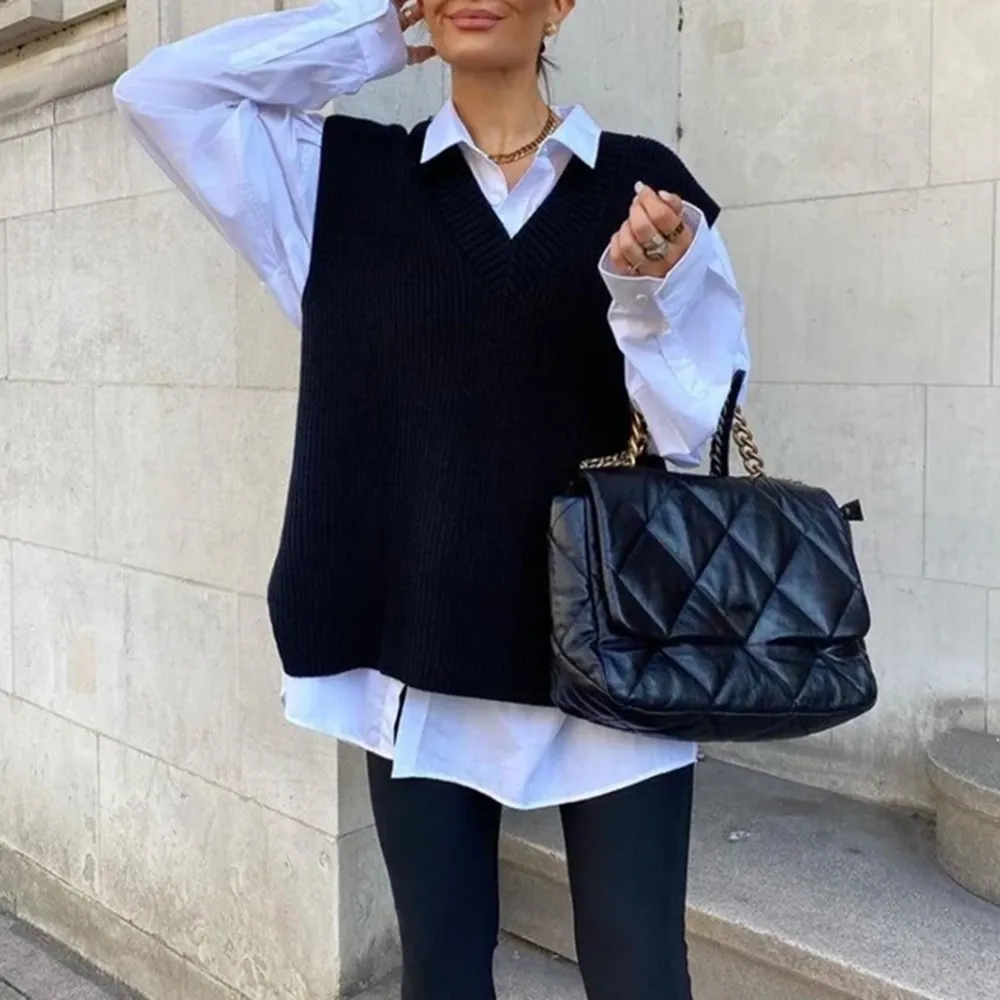 Knit Oversized Vest