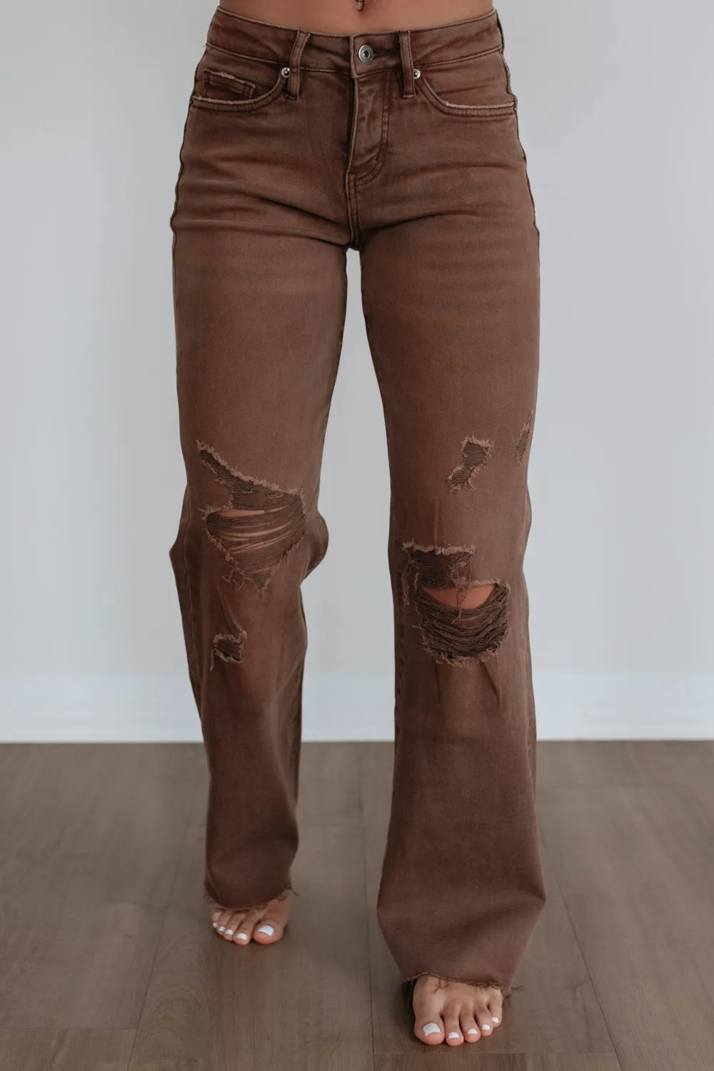 Women's High Rise Wide Leg Tummy Control Jeans