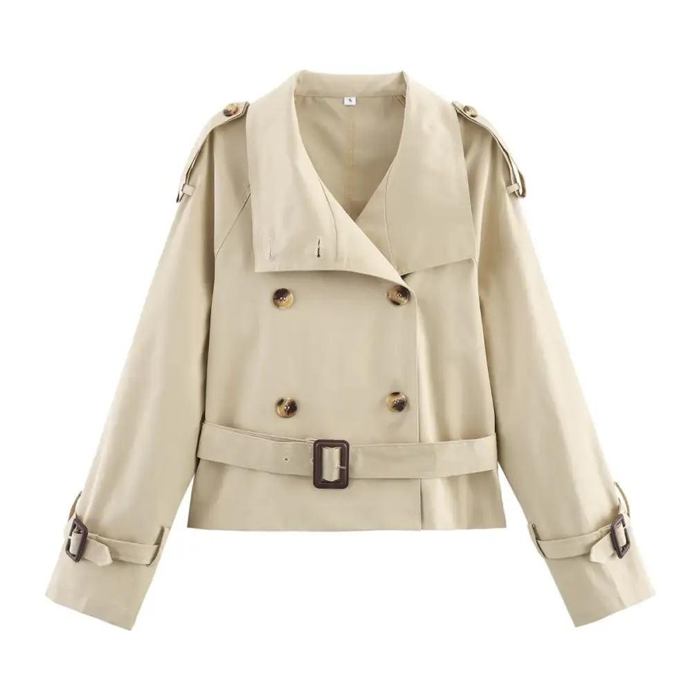Polished Hooded Trench Coat