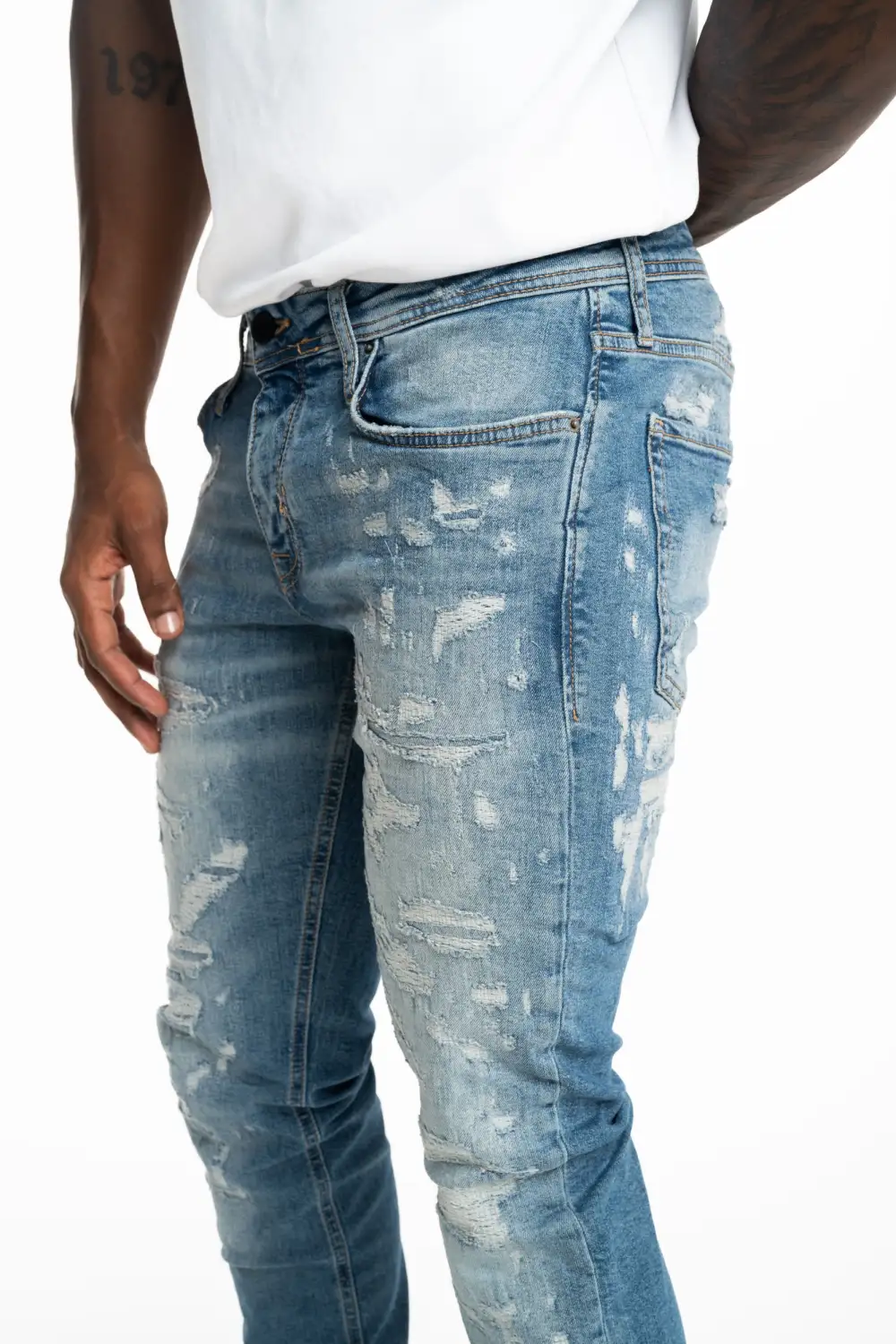 Classic Tapered Five Pocket Jeans