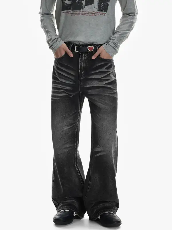 Faded Flare Jeans