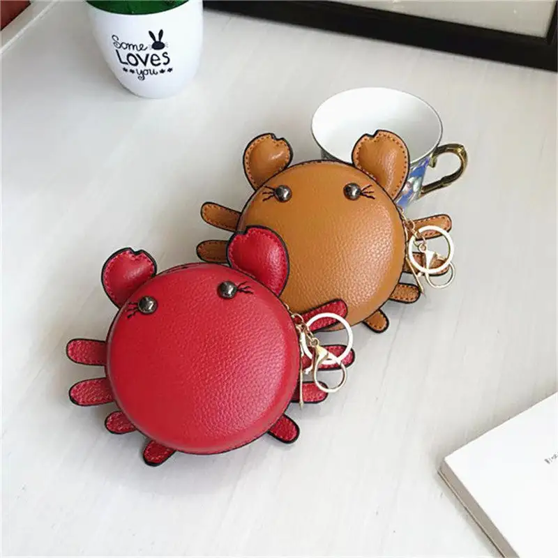 Cartoon Crab Coin Purse Keychain Pouch