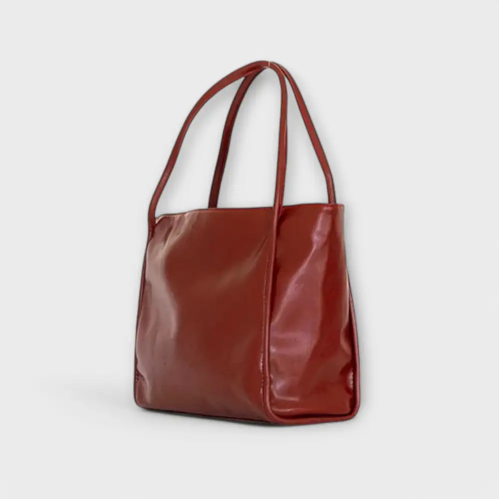 Latch Front Twill Handbag