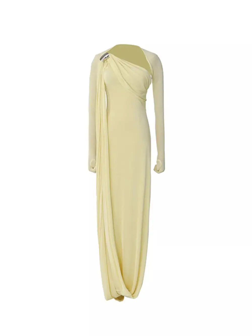 One Shoulder Draped Maxi Dress
