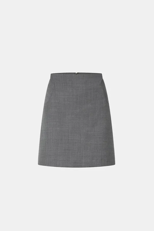 Charcoal Mini Skirt