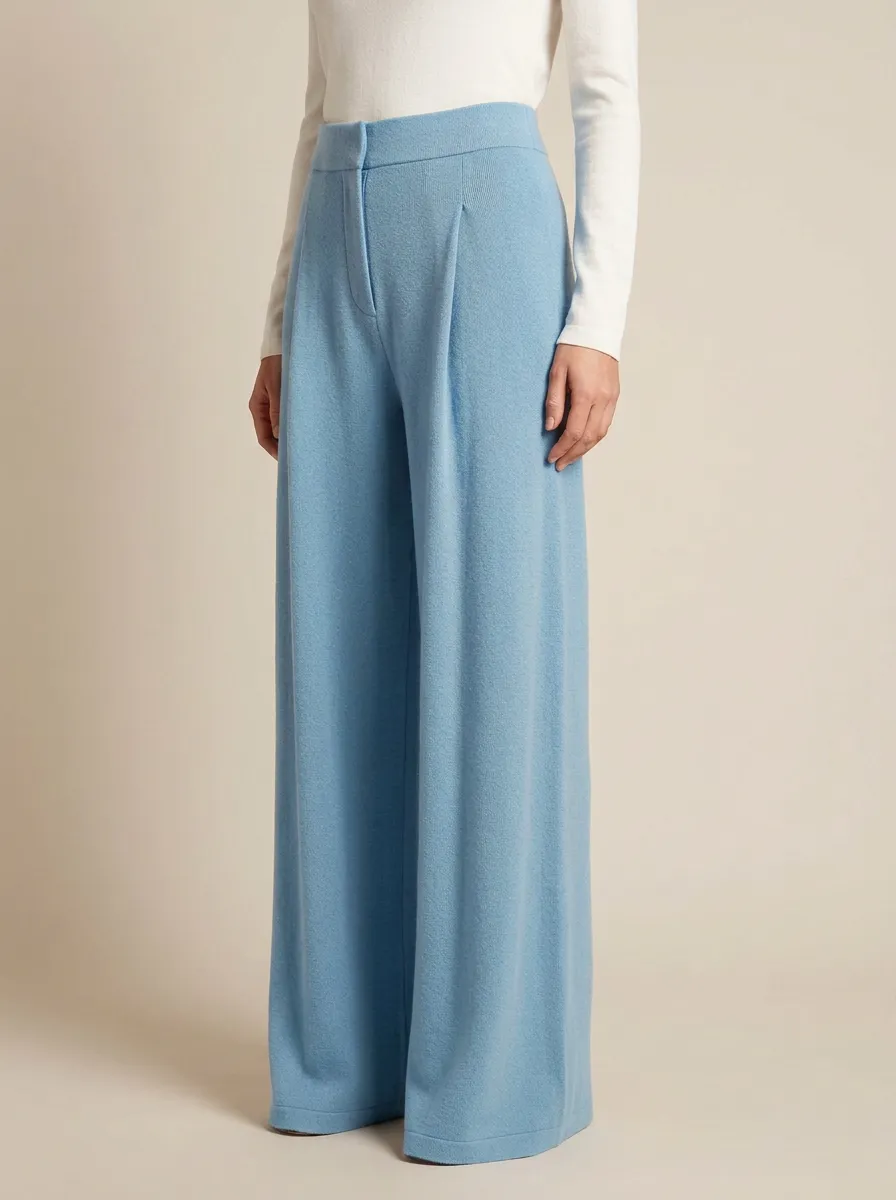 Contemporary High Rise Wide Leg Pants