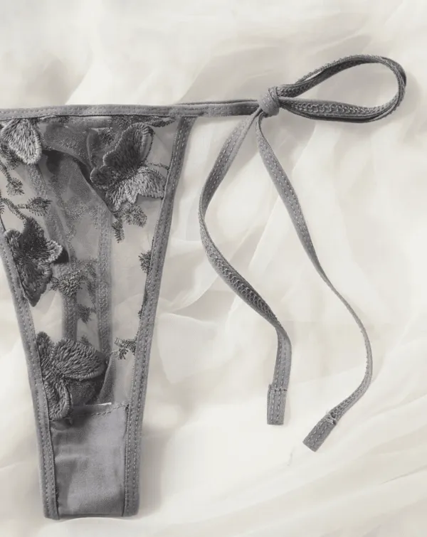 Refined Butterfly Sheer Lingerie Set
