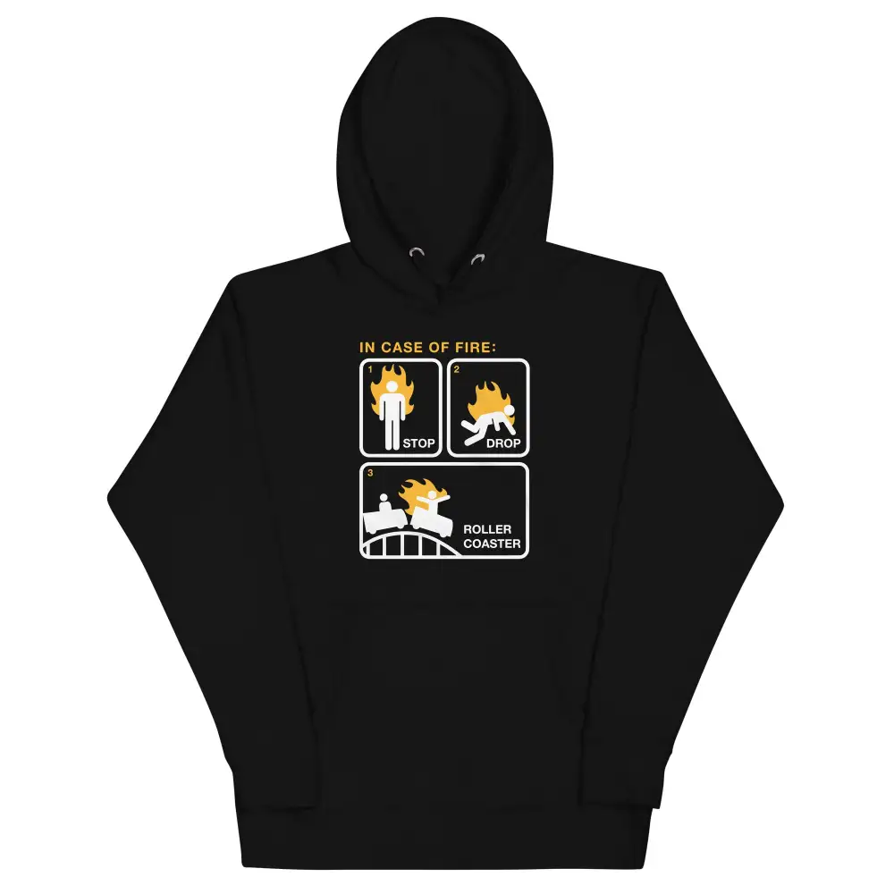 Stop Drop Roller Coaster Unisex Comfort Hoodie