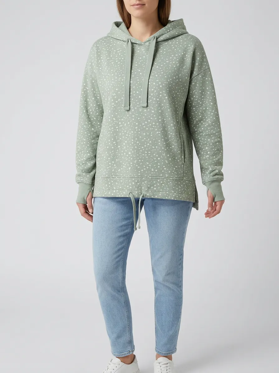 Women's Modern Floral Graphic Hoodie