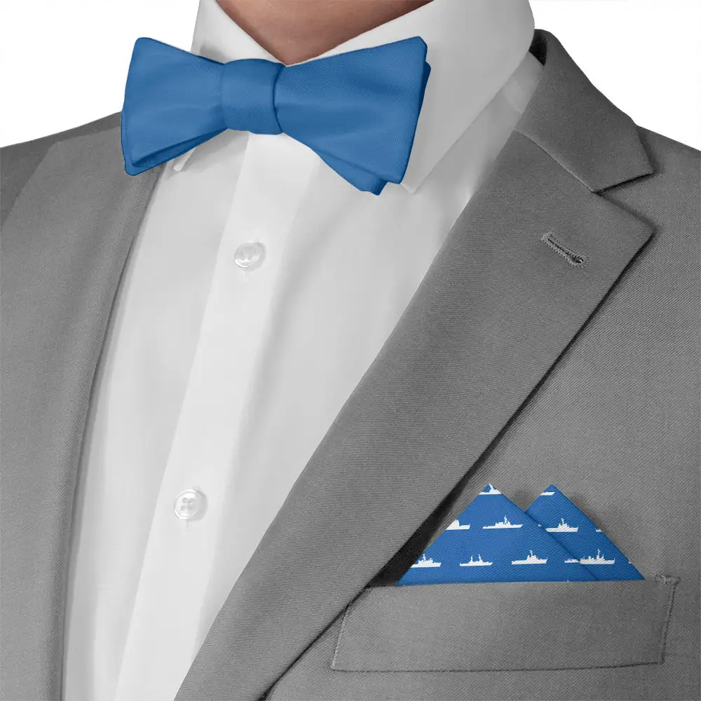 Graceful Classic Nautical Military Motif Pocket Square