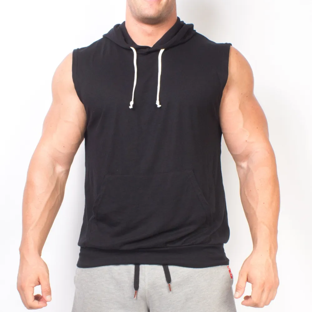 Sleeveless Lightweight Pullover Hoodie