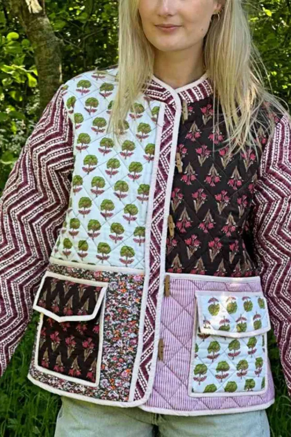 Patchwork Relaxed Cozy Jacket