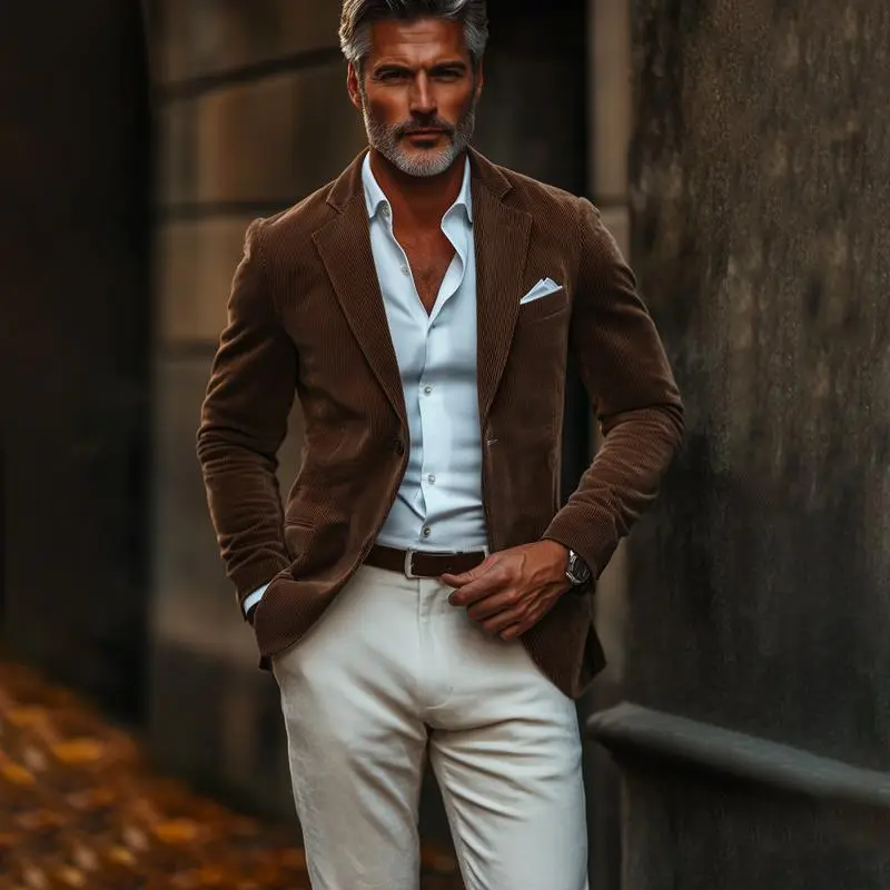 Easy Tailored Corduroy Blazer