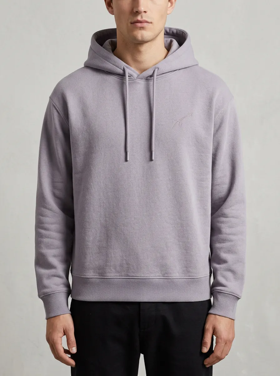 Men's Star Embroidery Graphic Pullover Hoodie