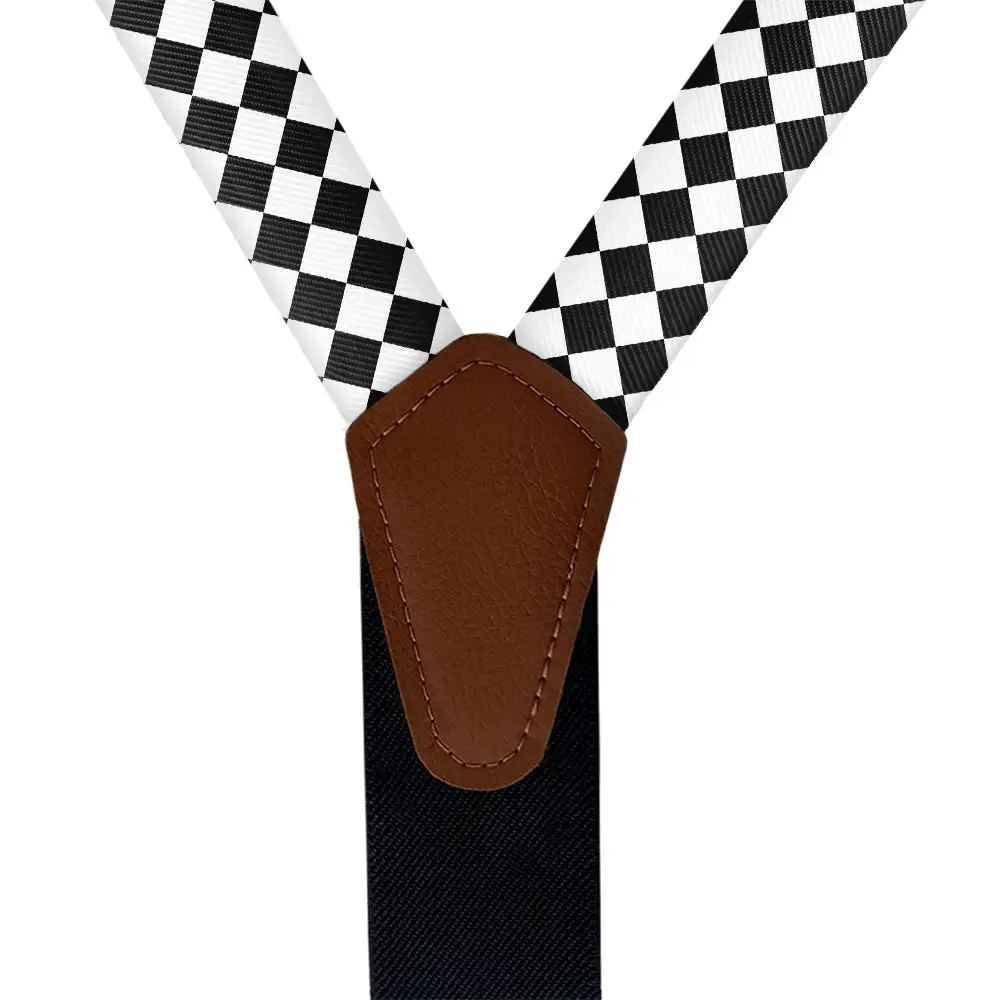 Checkered Tile Theme Suspenders
