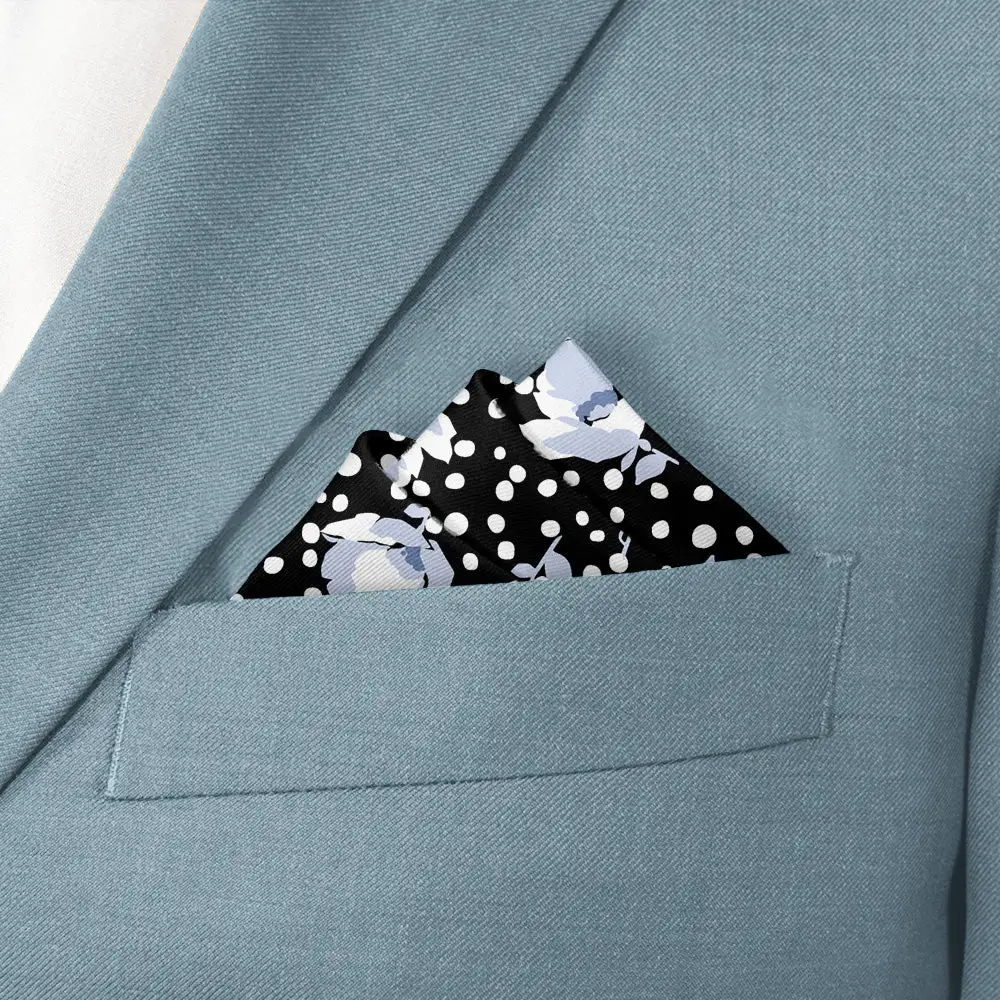 Modern Coordinated Floral Pocket Square