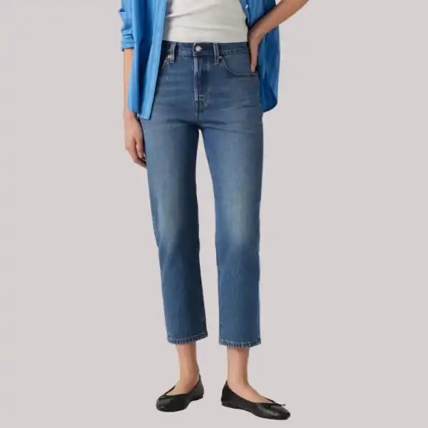 Classic Straight-Leg Cropped Women's Jeans