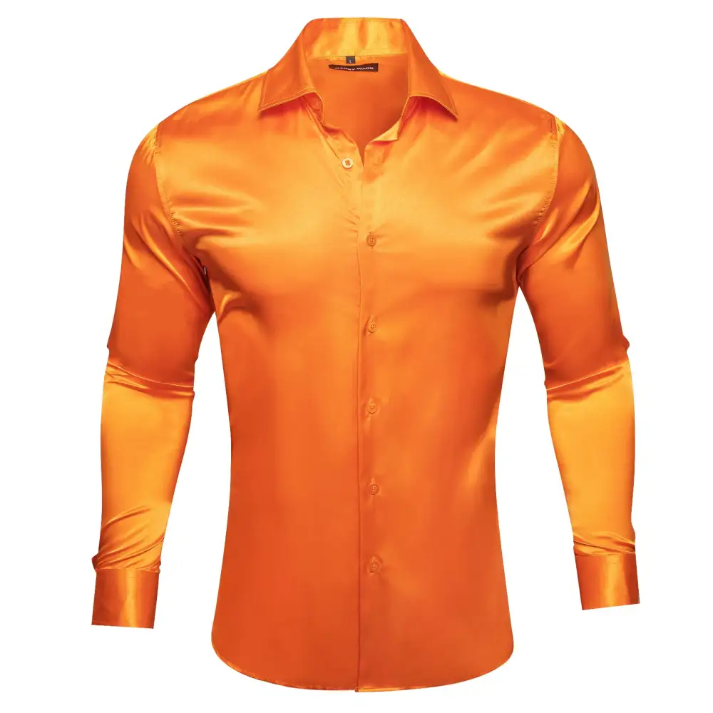 Polished Solid Long Sleeve Formal Dress Shirt