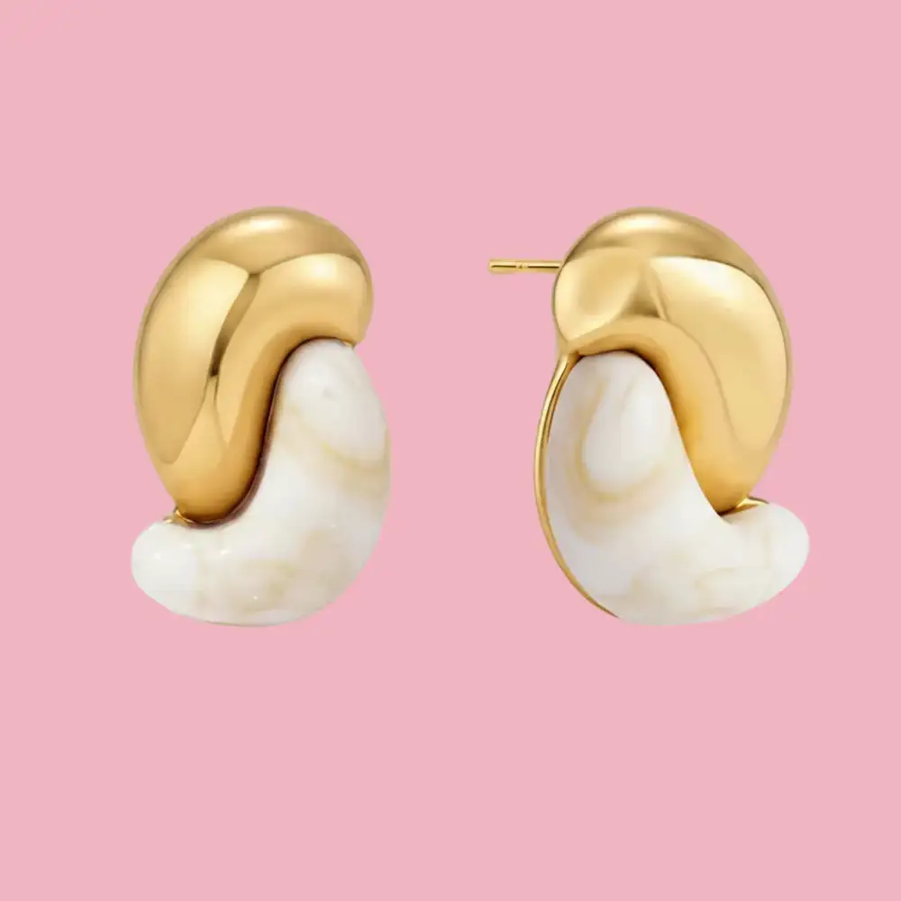 Bean Double Earrings