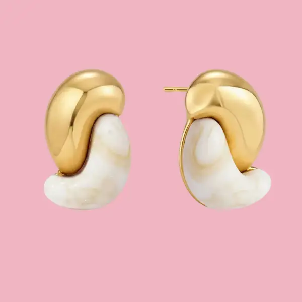 Bean Double Earrings