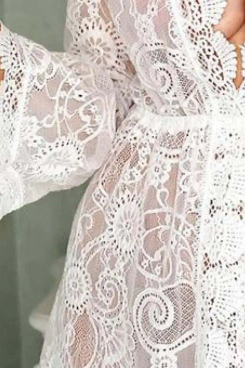 V-Neck Lace Cover Up Dress