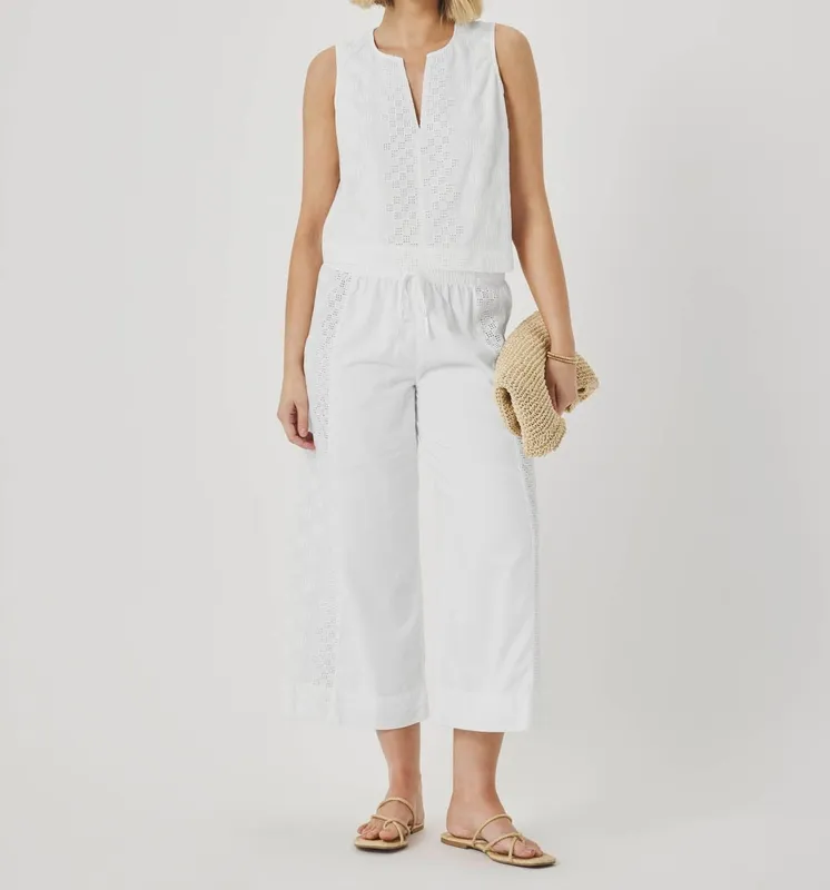 Lightweight Eyelet Tank Top