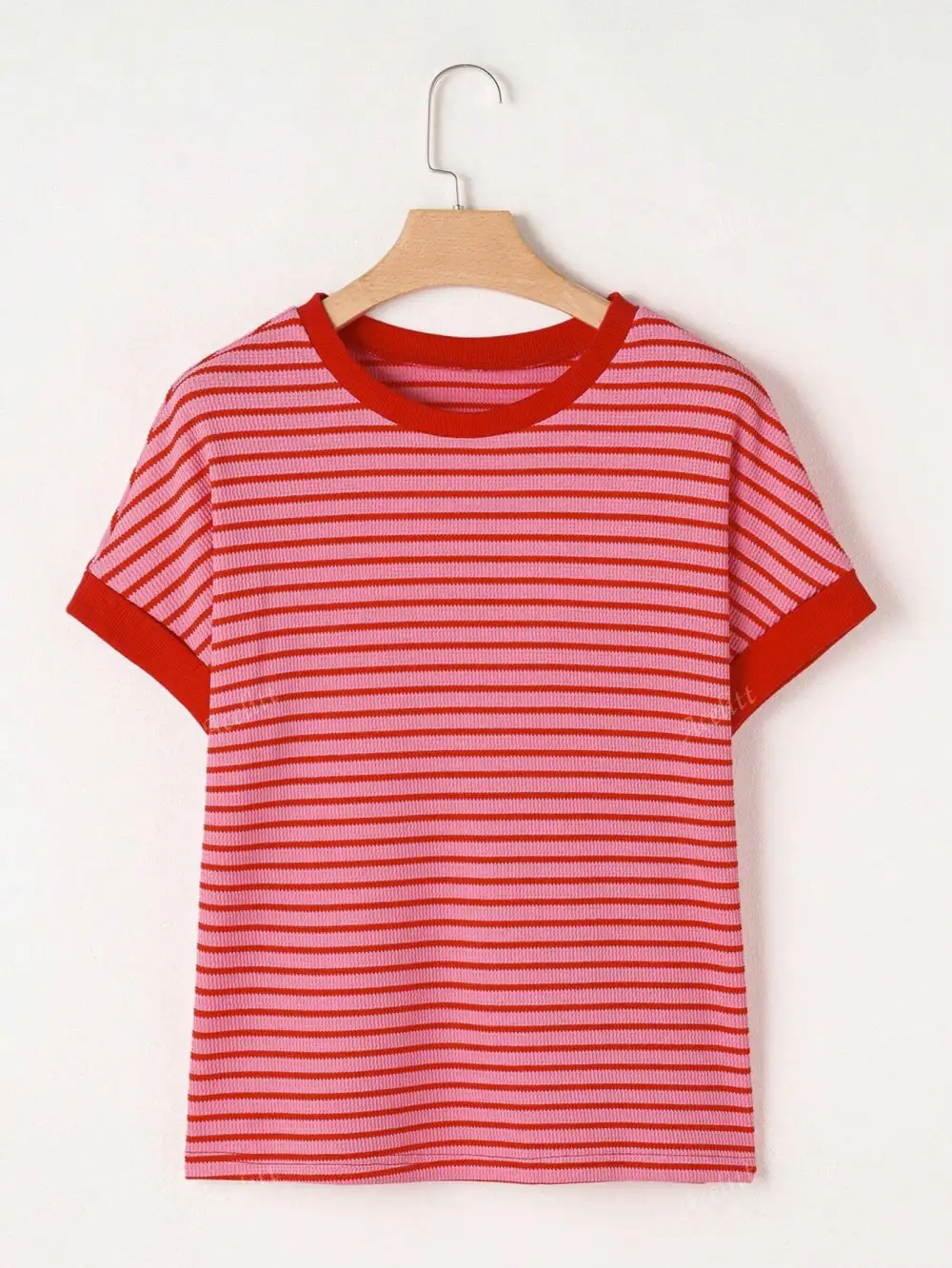 Patchwork Crewneck Short Sleeve Tee