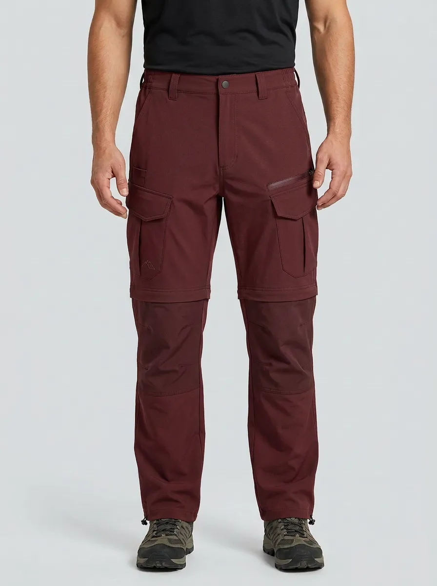 Men's Canyon Rugged Multi-Pocket Waterproof Zip-Off Tactical Cargo Pants