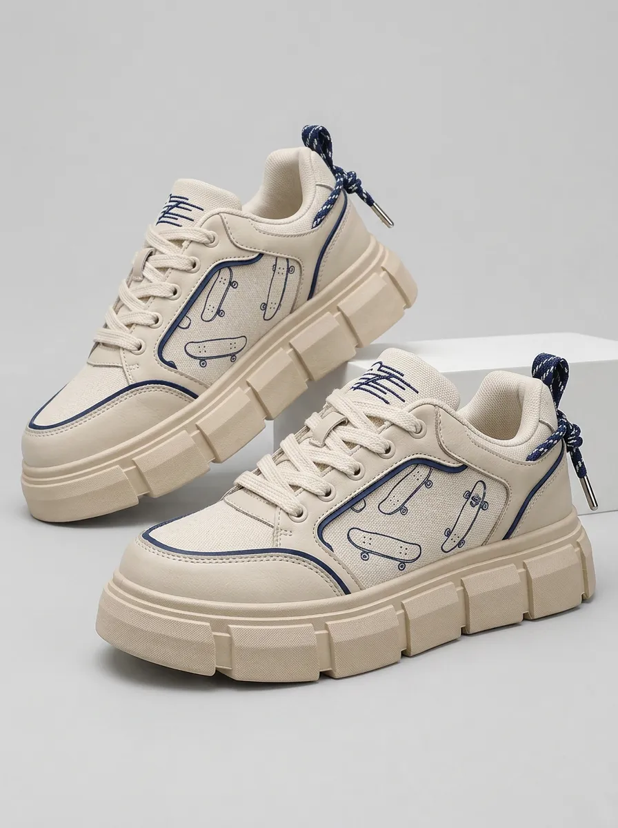 Men's Skater Patterned Skate Shoes