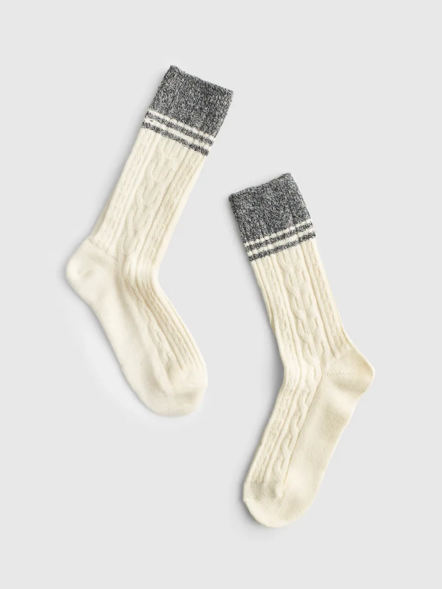 Textured Knit Socks