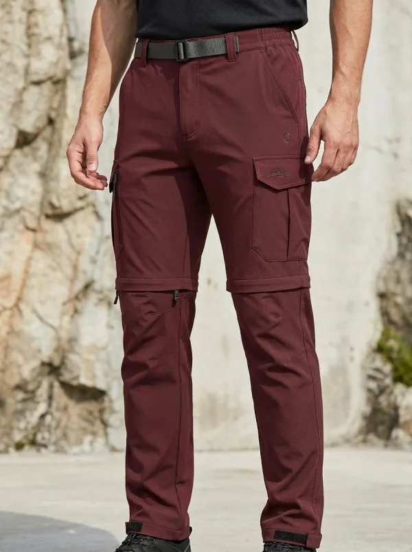 Men's Trek Expedition Mountain Graphic Waterproof Zip Tactical Cargo Pants