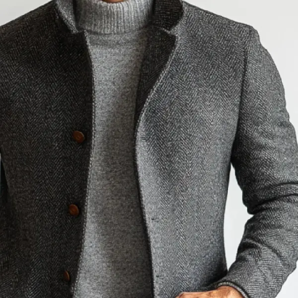 Field Pocket Buttoned Coat