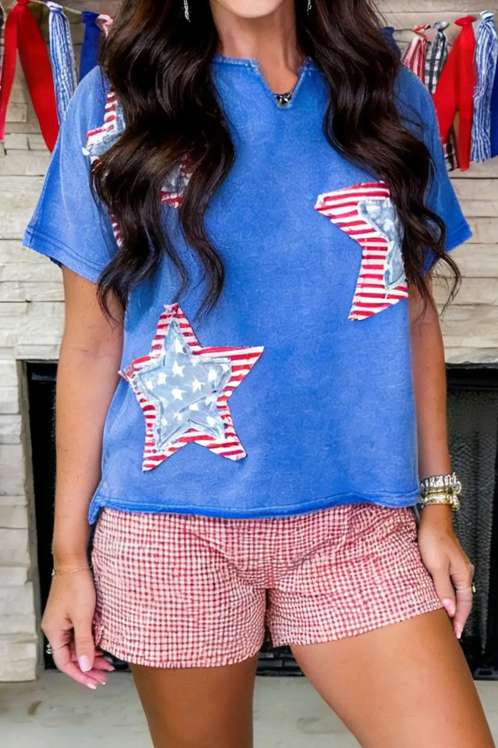 Star Neck T Shirt