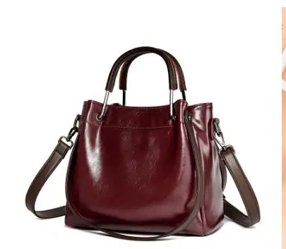 Retro Korean PU Leather Bucket Bag Minimalist Vintage 2025 Trend