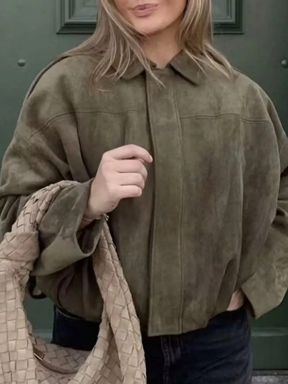 Zip Up Oversized Jacket Effortless Outfit Layer